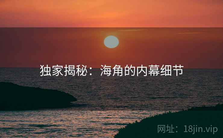 独家揭秘：海角的内幕细节